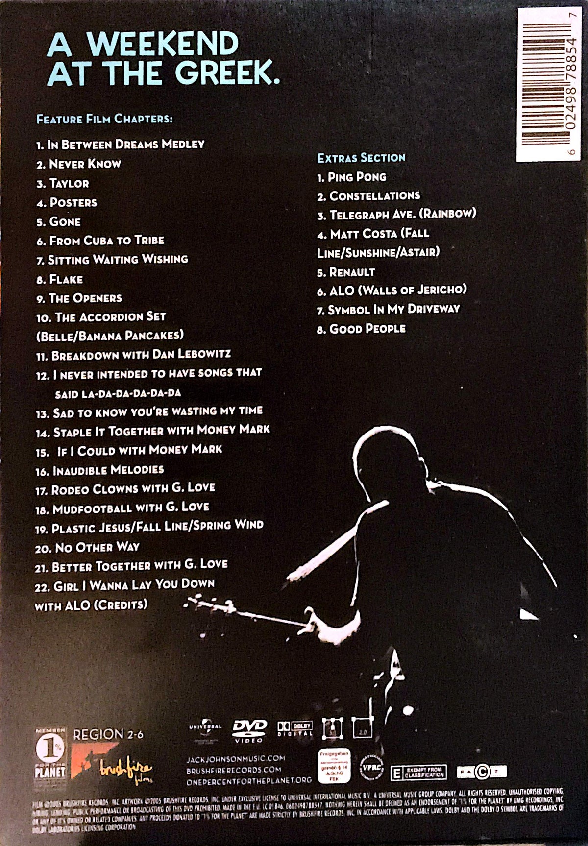 Jack Johnson - (And Friends) A Weekend At The Greek DVD