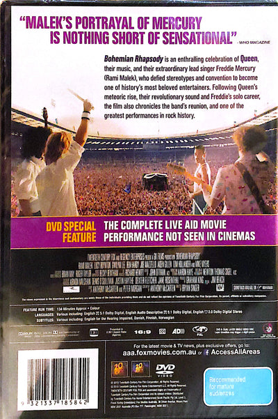 Bohemian Rhapsody DVD