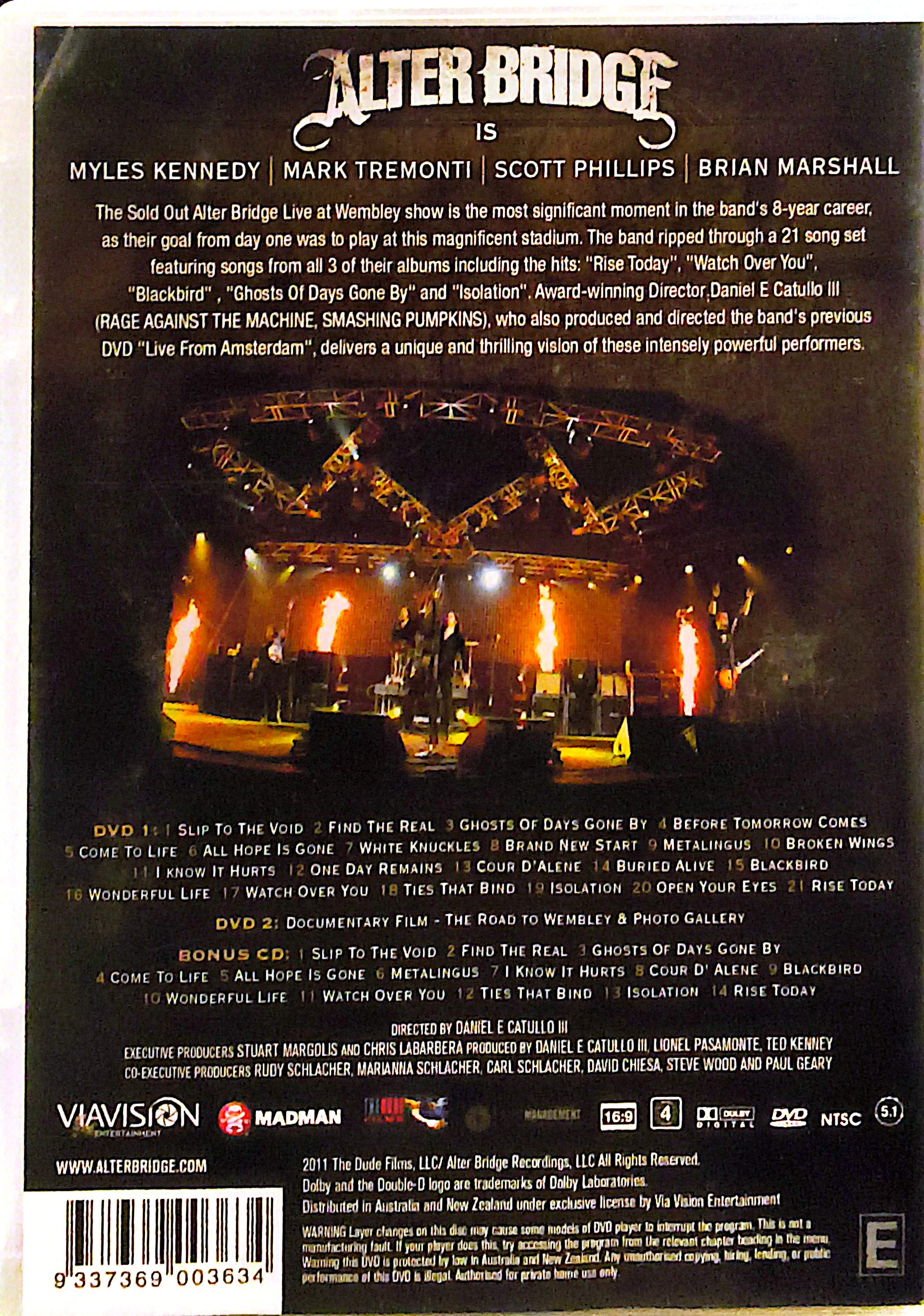 Alter Bridge - Live At Wembley 2DVD + CD