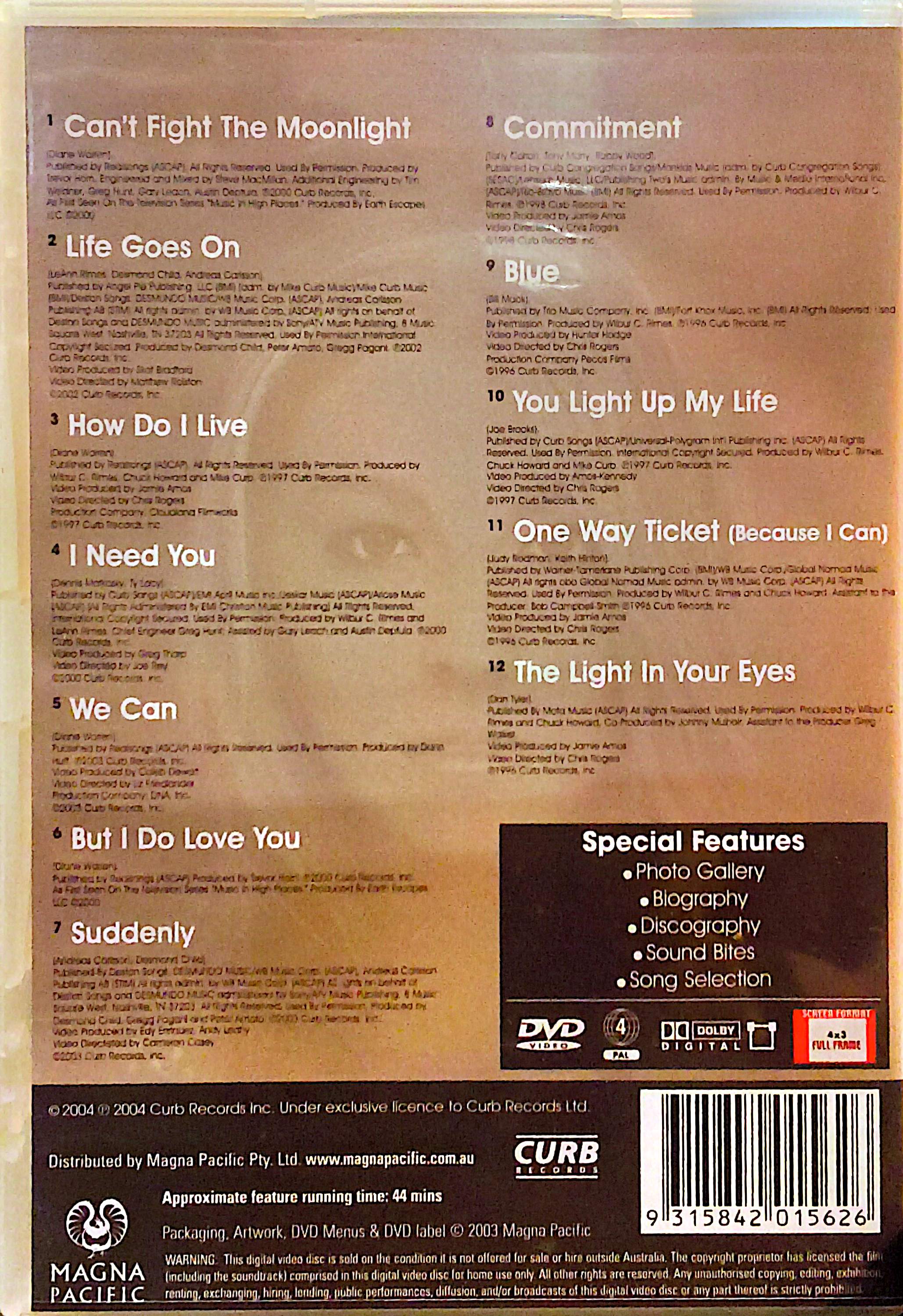 LeAnn Rimes - The Best Of DVD