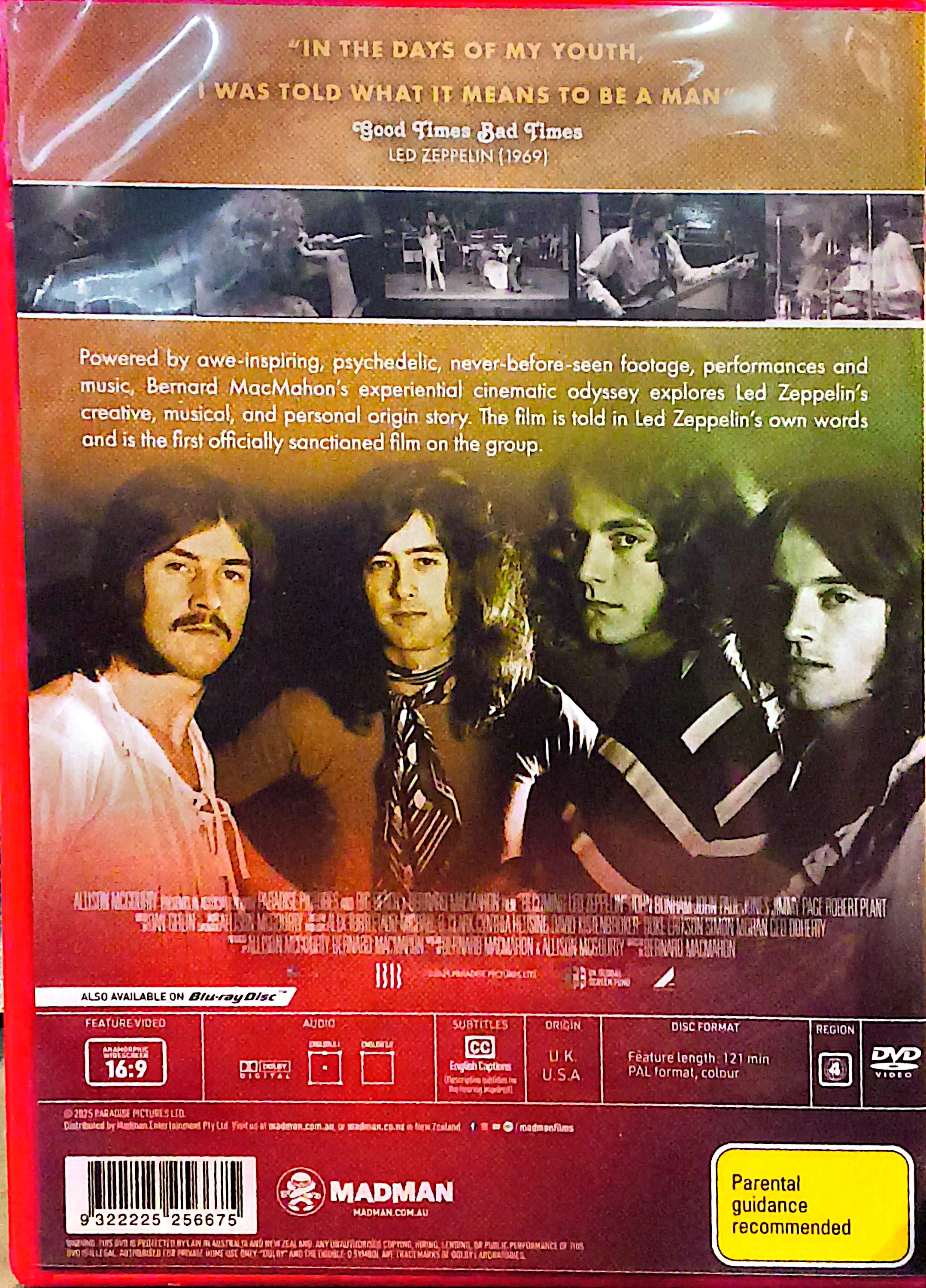 Led Zeppelin - Becoming Led Zeppelin DVD