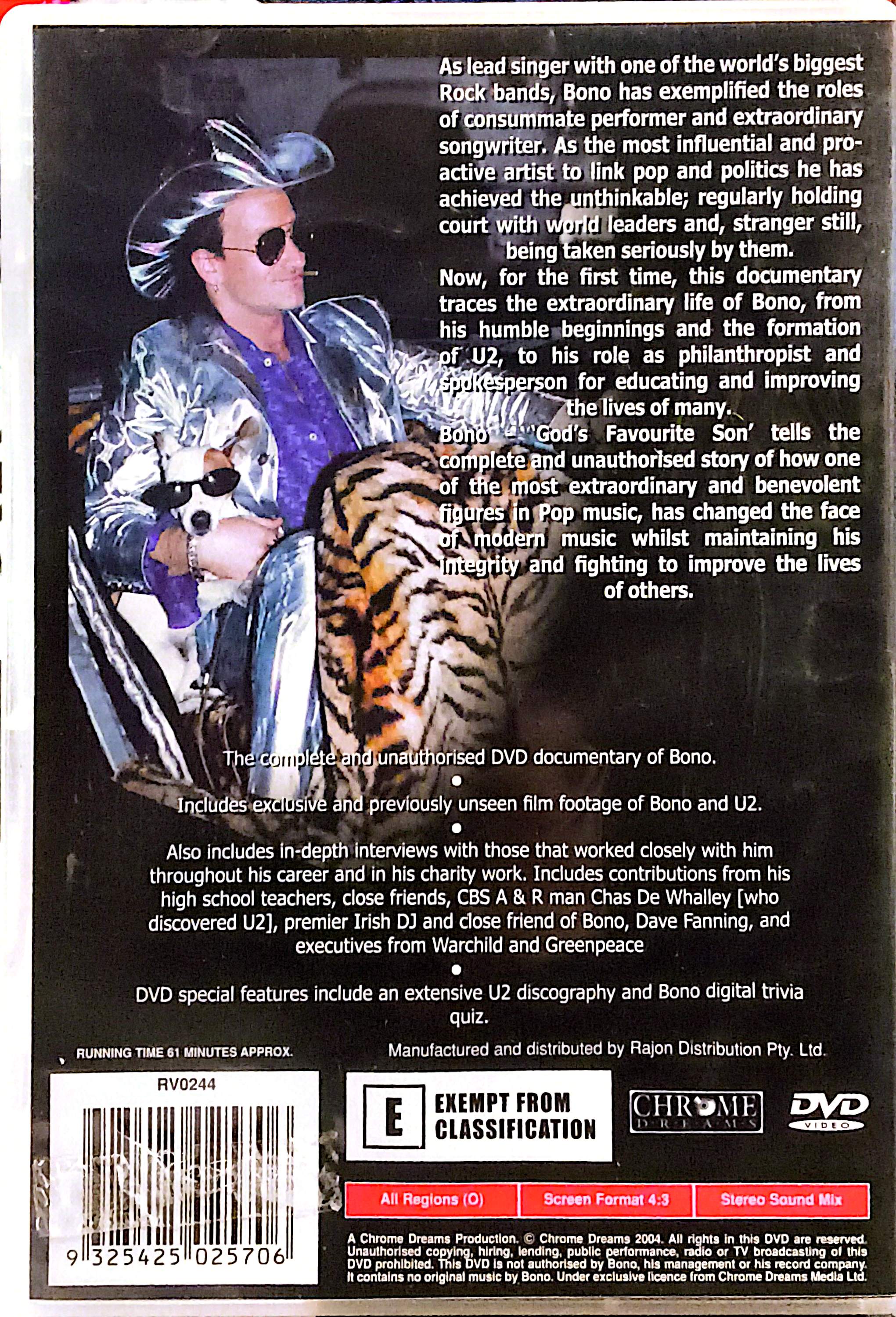 Bono - God's Favourite Son DVD