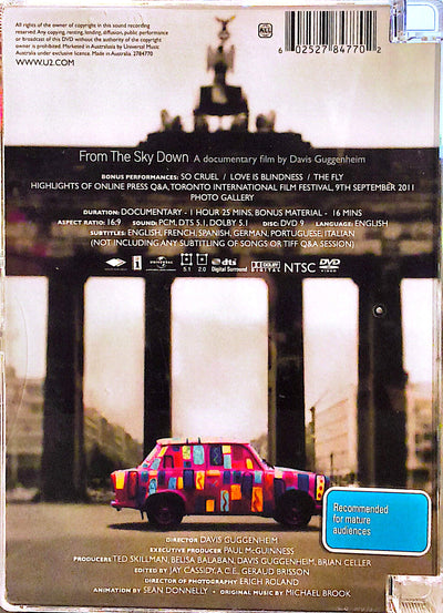 U2 - From The Sky Down (A Documentary film by Davis Guggenheim) DVD