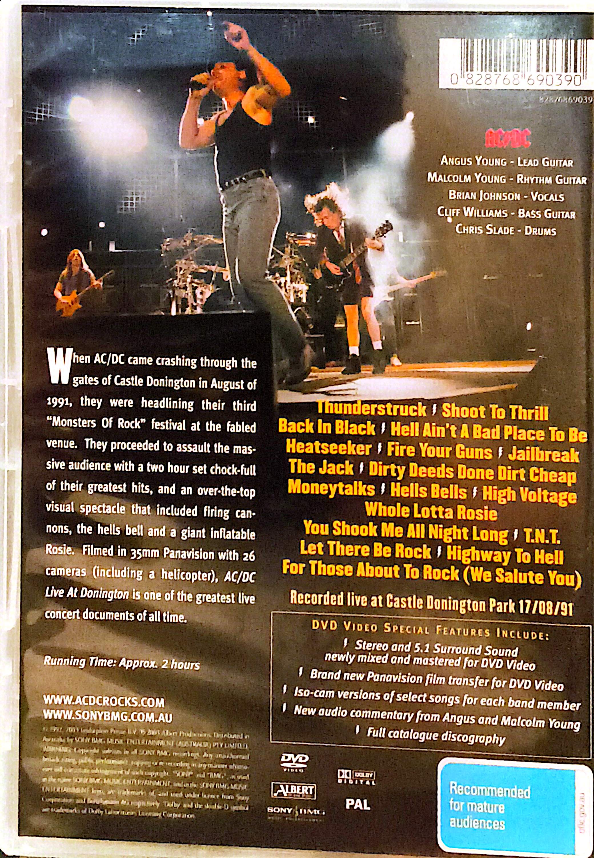 AC/DC - Live at Donnington DVD