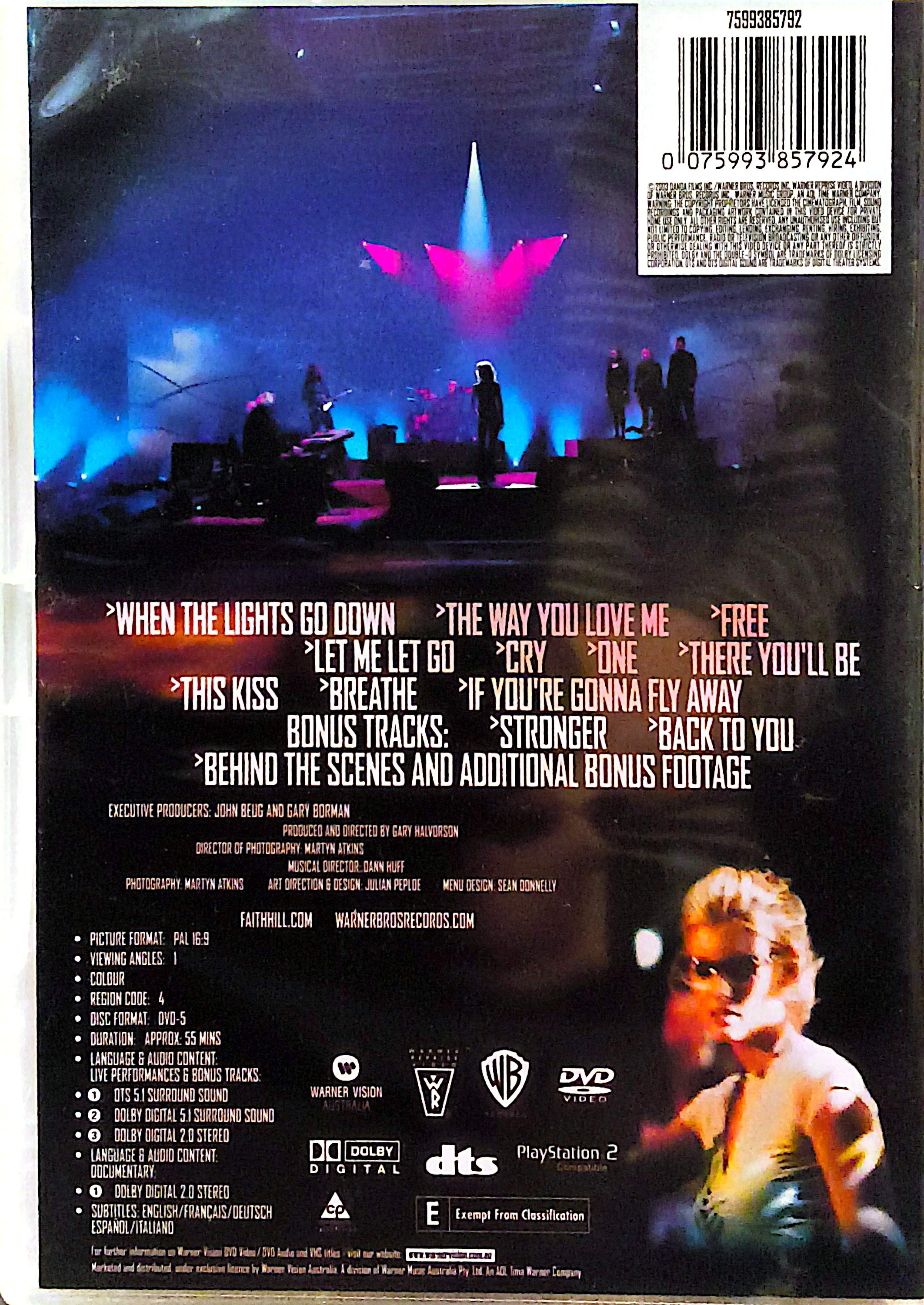 Faith Hill - When The Lights Go Down DVD