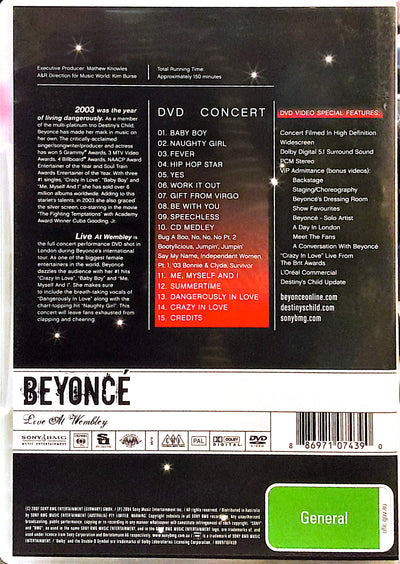 Beyonce - Live at Wembley DVD