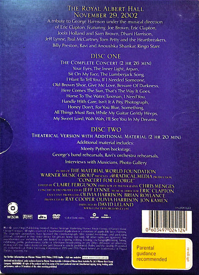 Various Artists - George Harrison Concert For George 2DVD