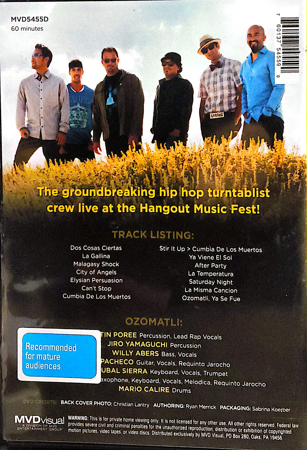 Ozomatli - Live At The Hangout DVD