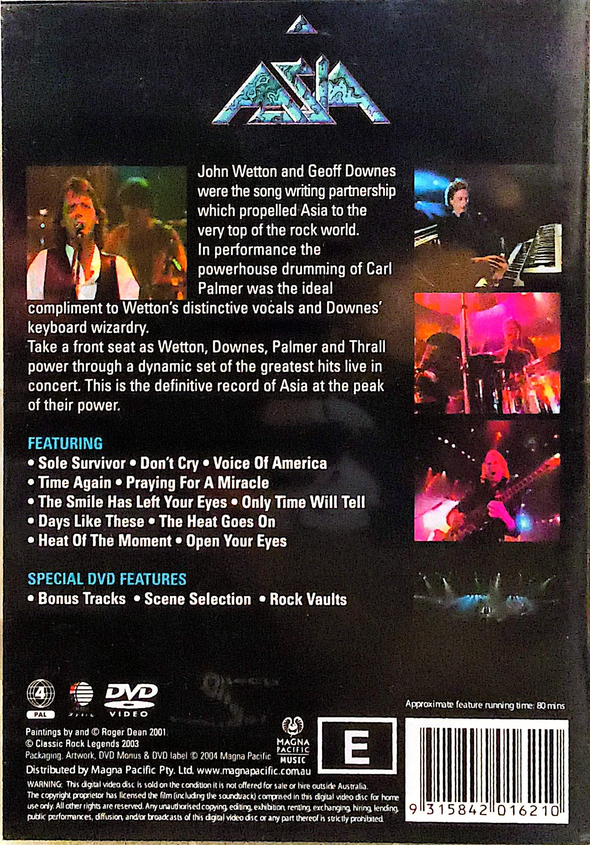 Asia - Classic Rock Legends DVD