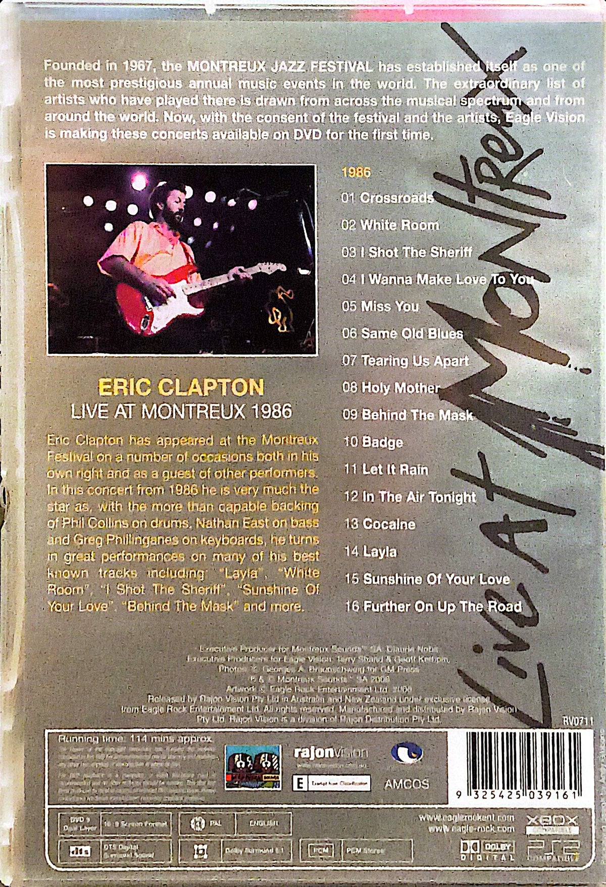 Eric Clapton - Live At Montreux 1986 DVD