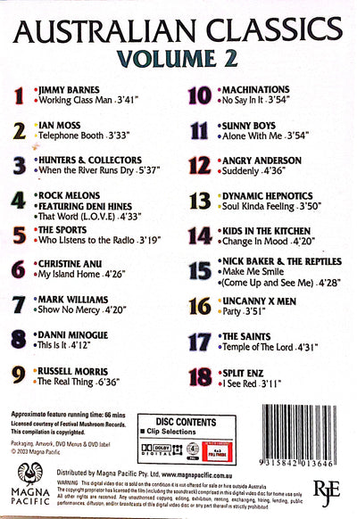 Various Artists - Australian Classics Volume 2 DVD