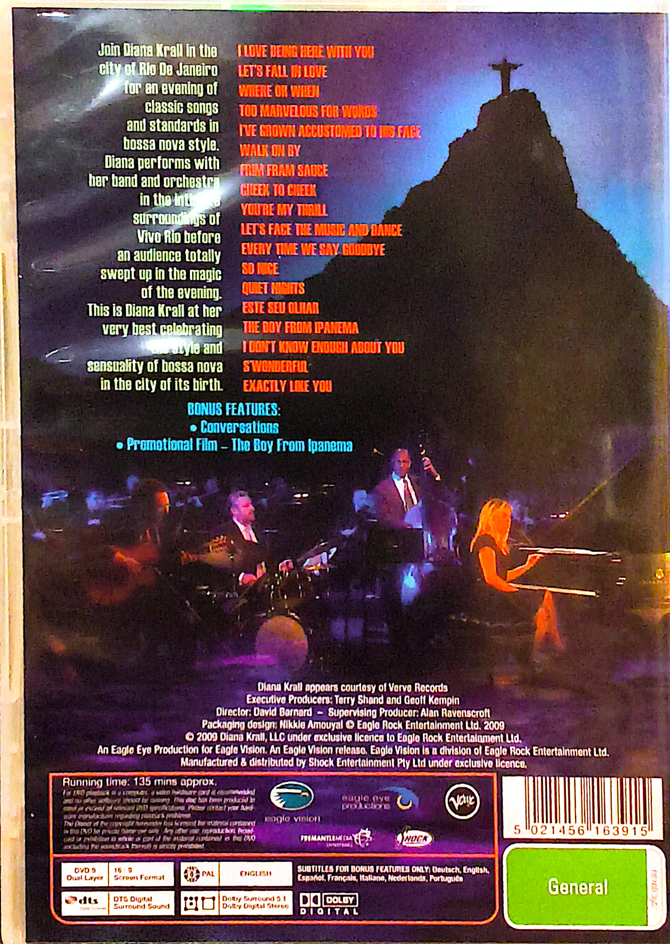 Diana Krall - Live In Rio DVD