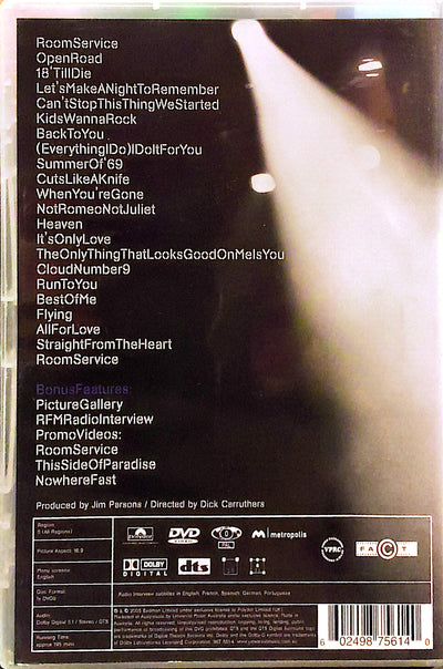 Bryan Adams - Live In Lisbon DVD