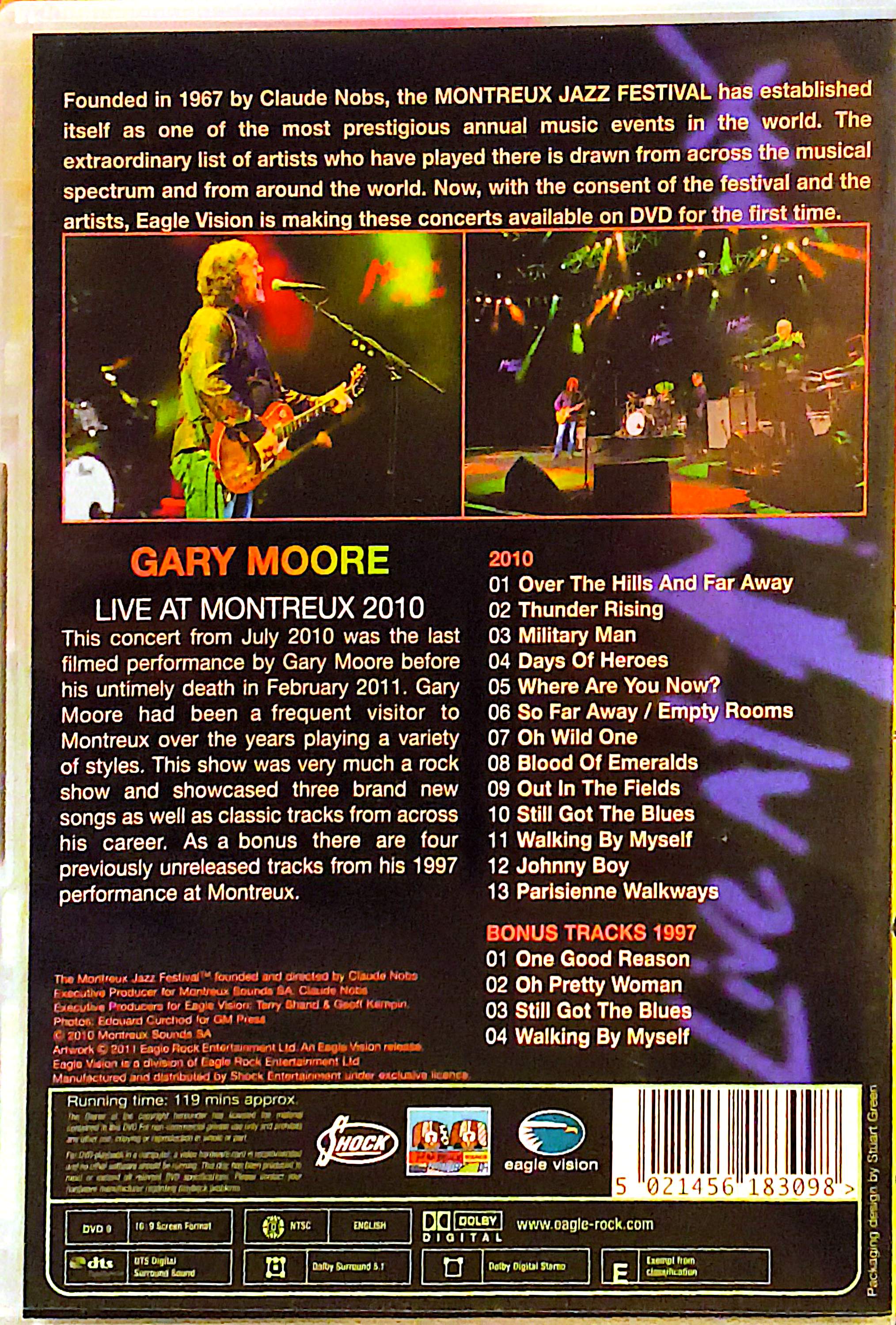 Gary Moore - Live At Montrenx 2010 DVD