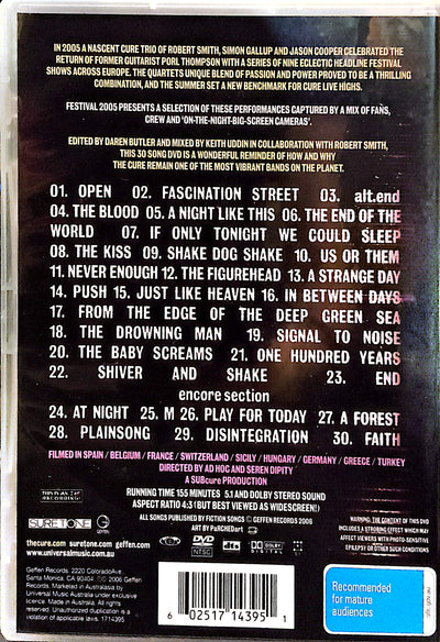 The Cure - Festival 2005 DVD