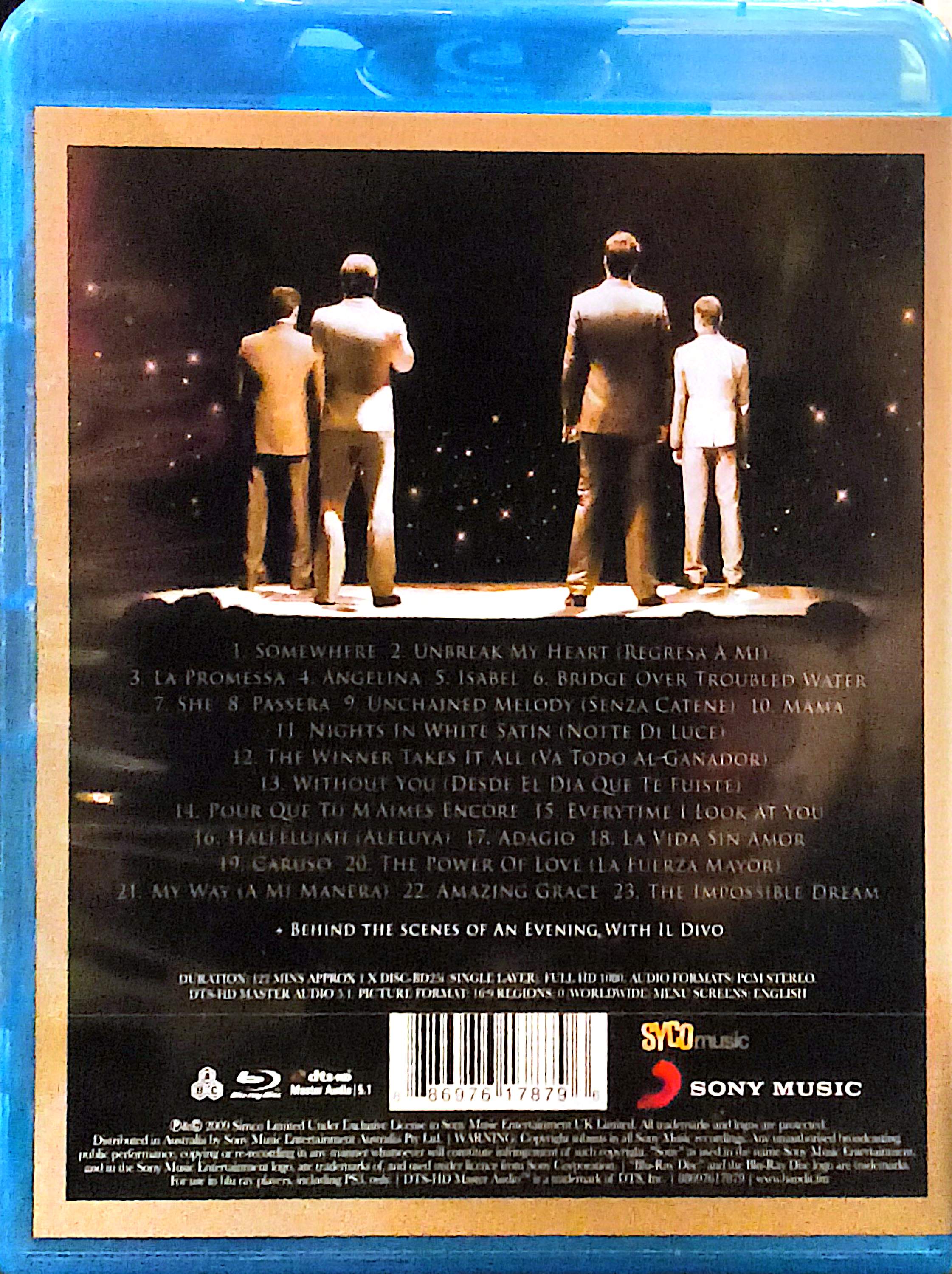 Il Divo - An Evening With Il Divo Live In Barcelona Blu-Ray