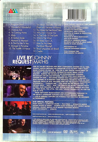 Johnny Mathis - Live By Request DVD