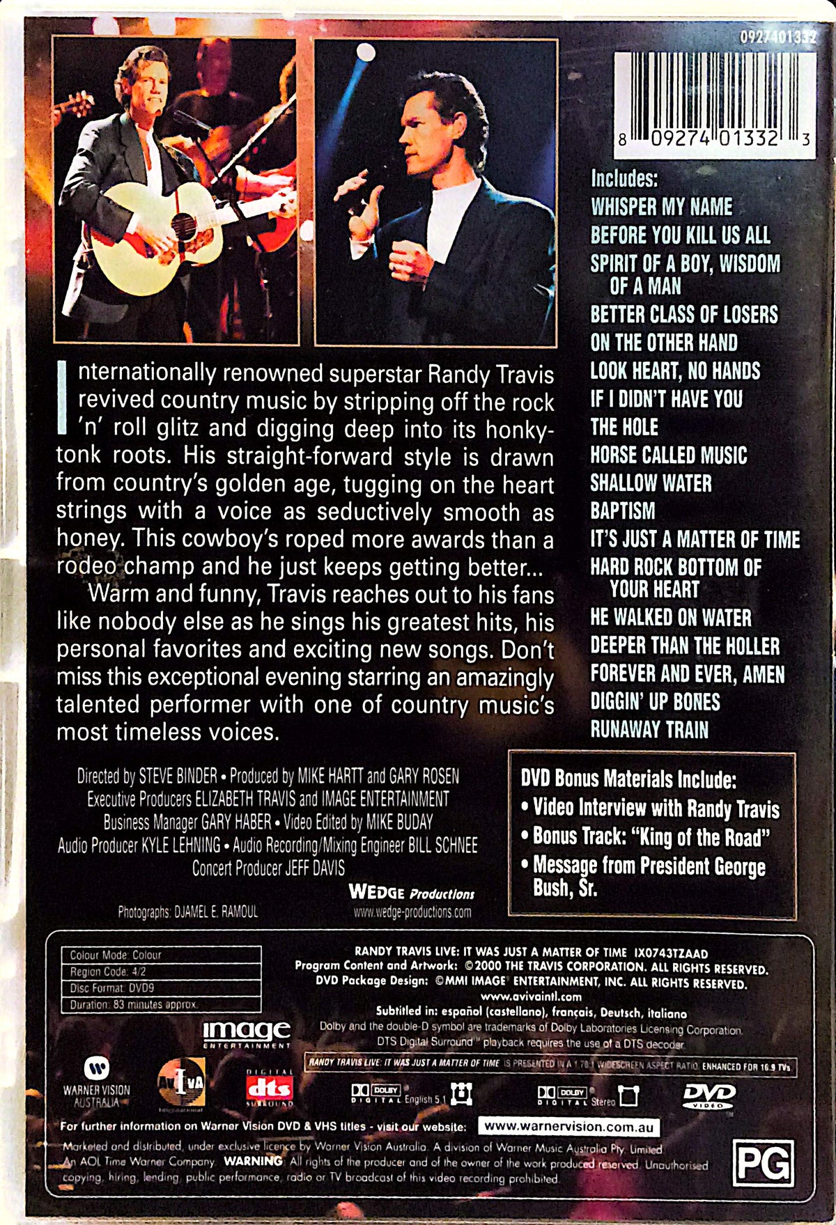 Randy Travis - Live DVD