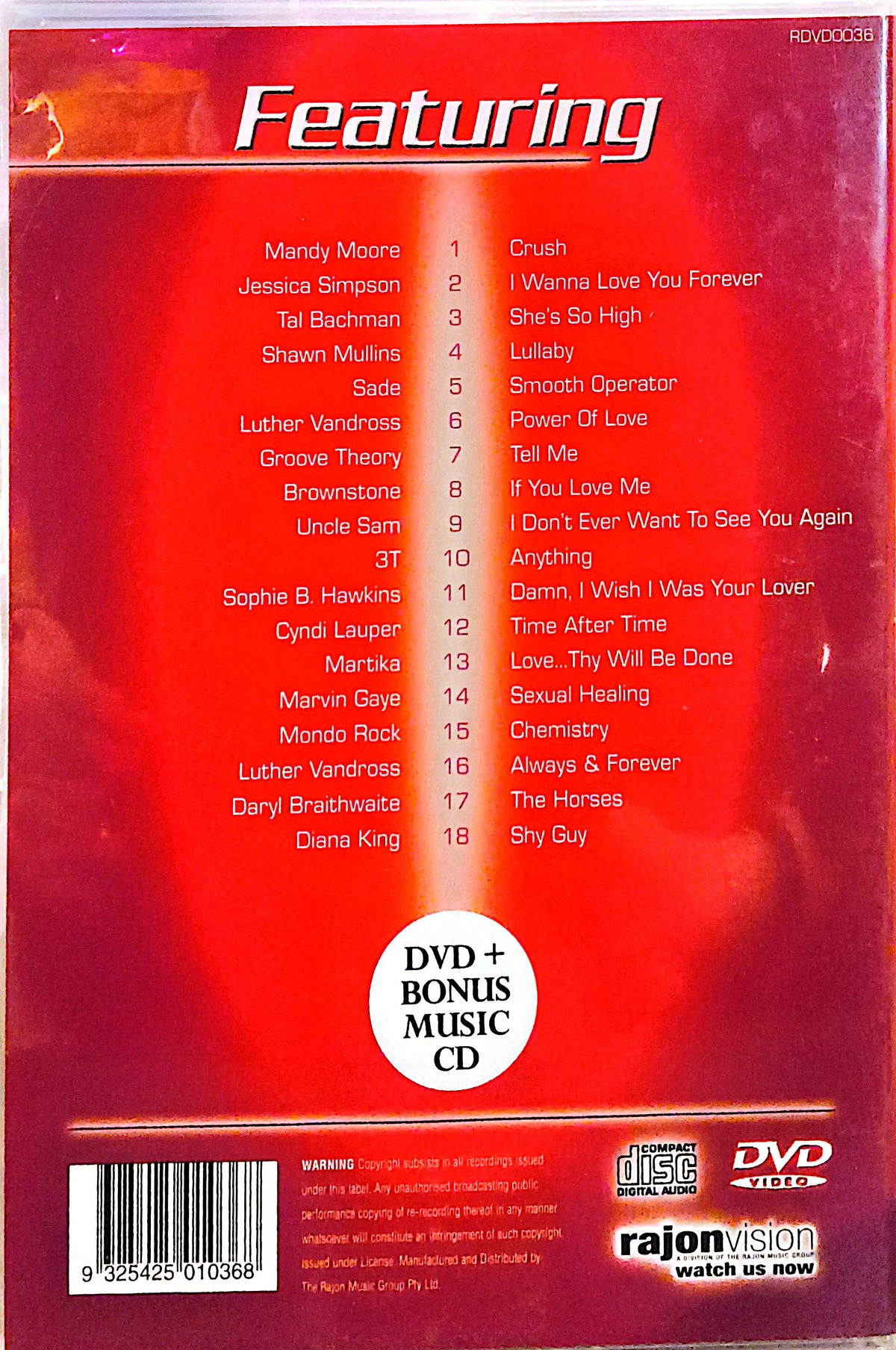 Various Artists - Love Hits CD/DVD