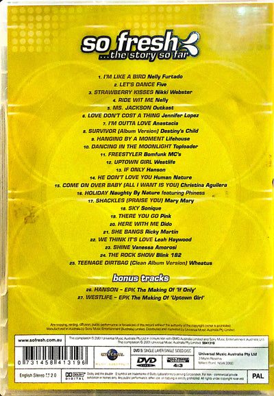 Various Artists - So Fresh ...The Story So Far DVD
