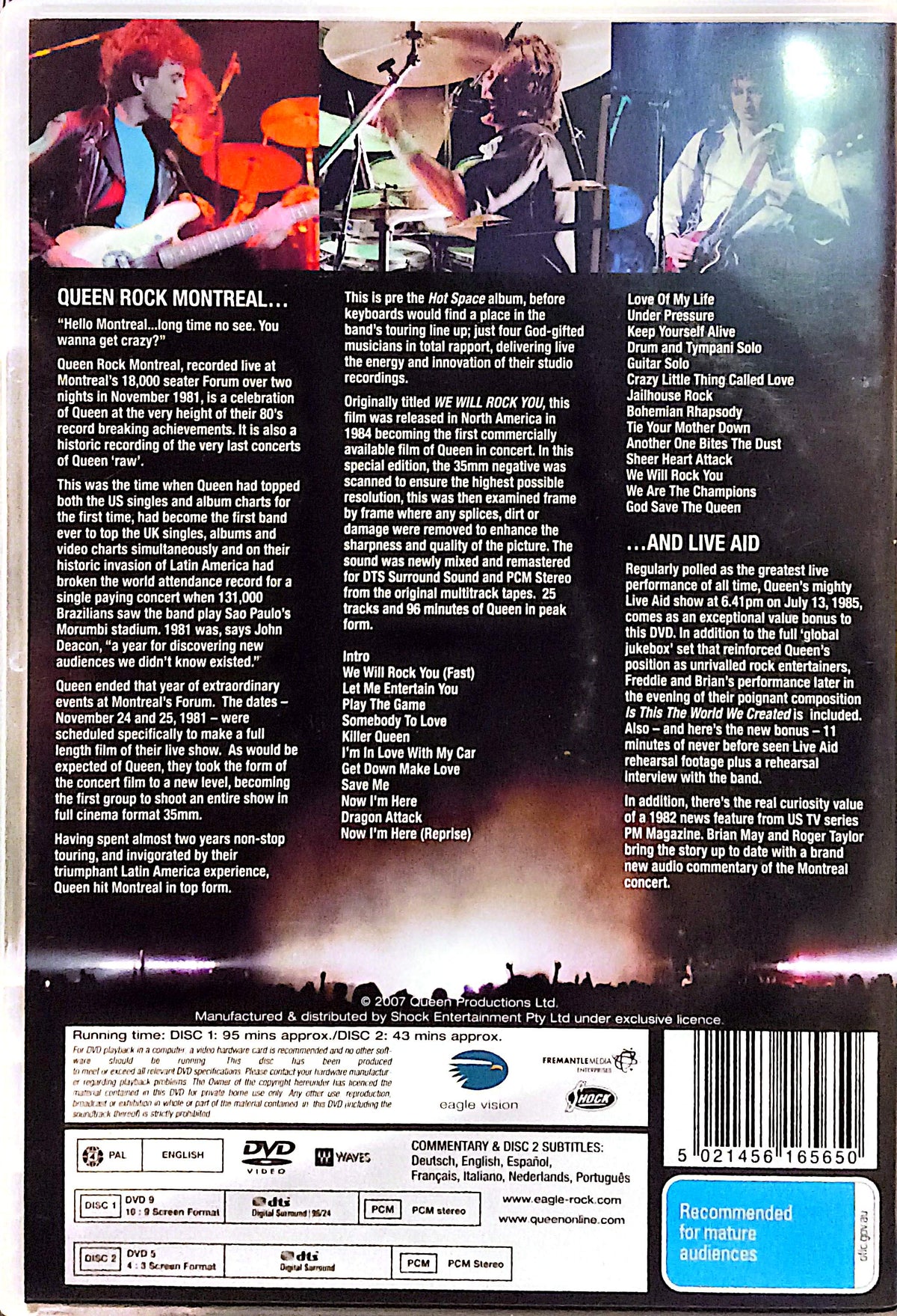 Queen - Rock Montreal & Live Aid 2DVD