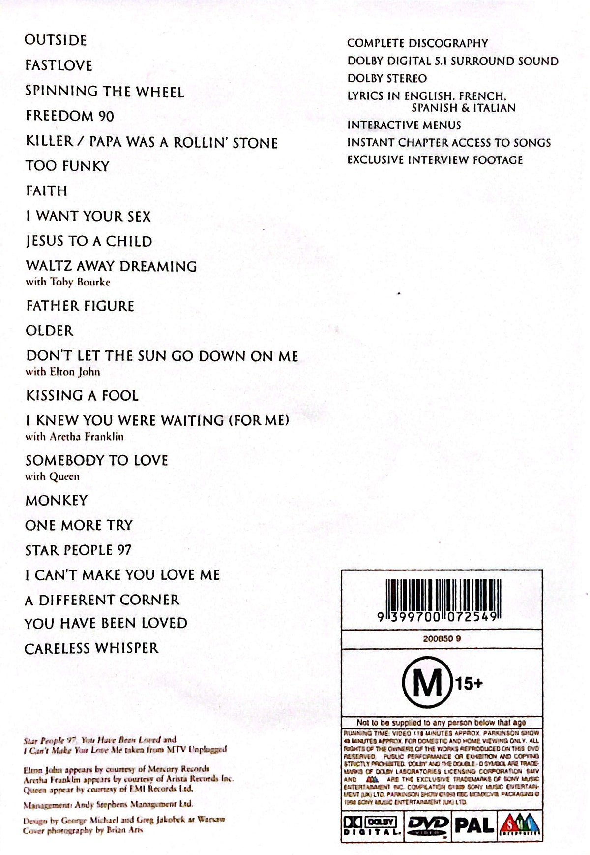 George Michael - Ladies and Gentlemen, The Best Of George Michael DVD