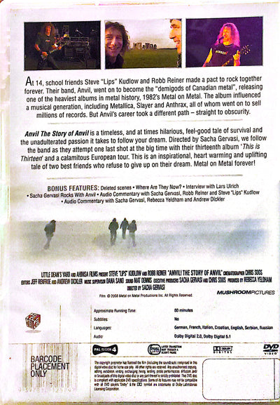 Anvil - The Story Of Anvil DVD