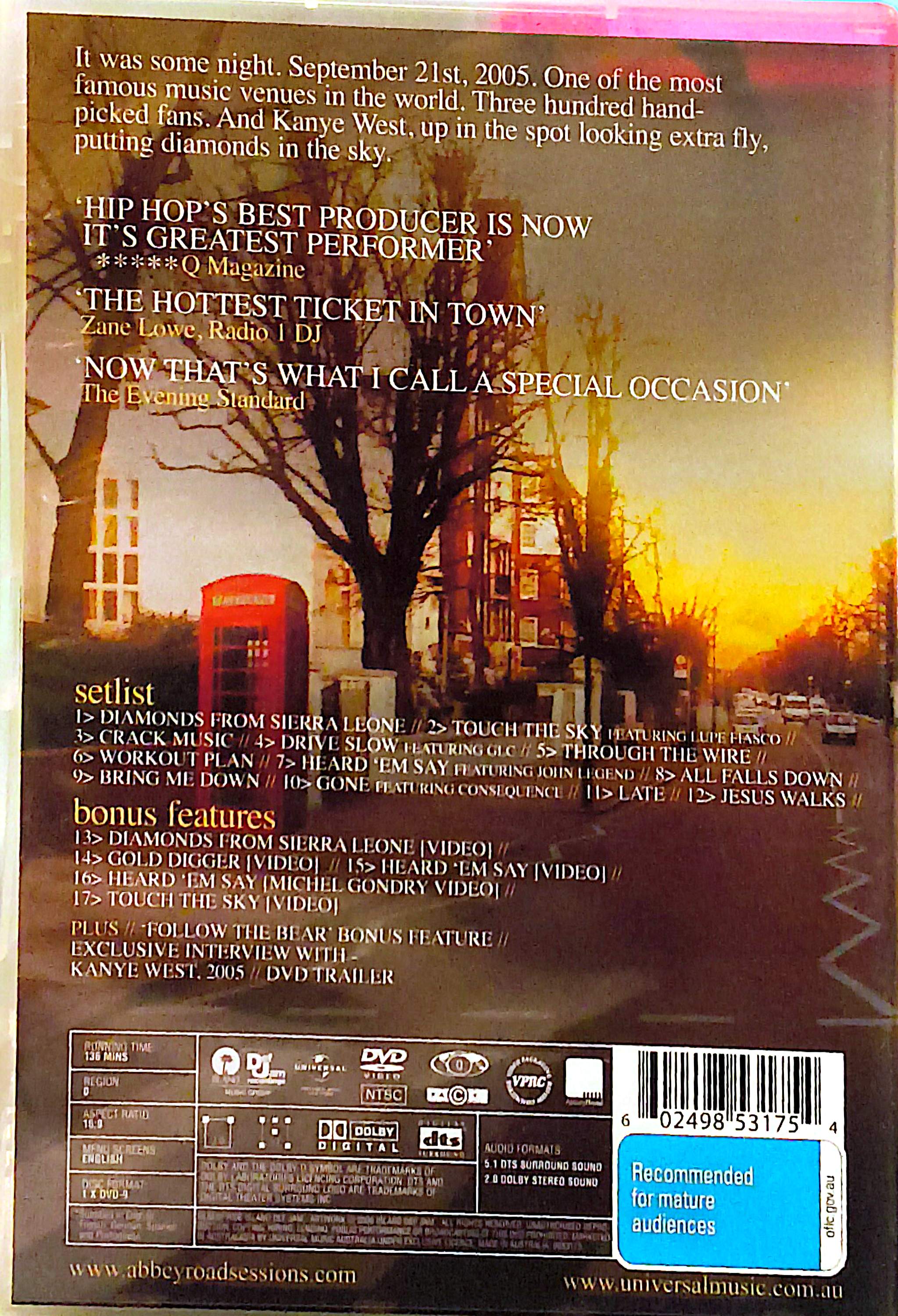 Kanye West - Late Orchestration + Bonus Features DVD