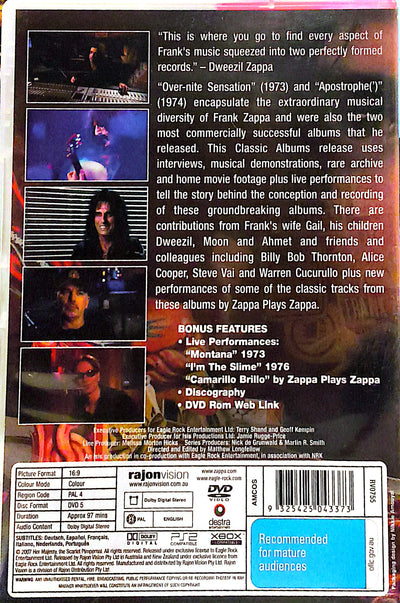 Frank Zappa - Classic Albums DVD