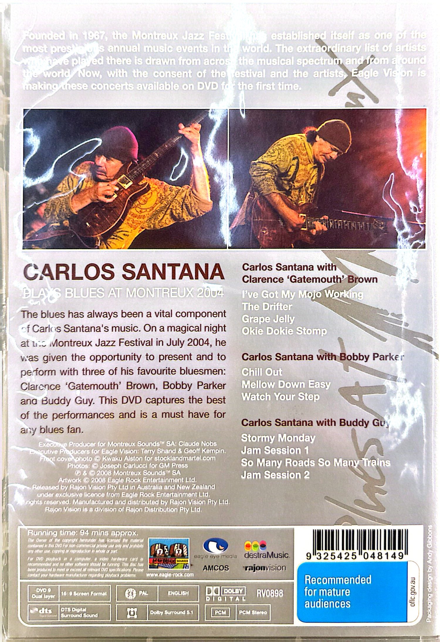 Carlos Santana - Plays Blues at Montreux DVD