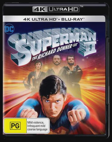 Superman II – Richard Donner Director’s Cut 4K UHD + Blu-Ray 2Blu-Ray (New)