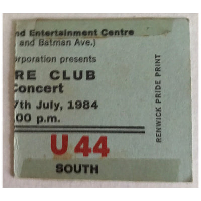 Culture Club - A Kiss Across The Ocean 1984 Original Concert Program With Concert Ticket