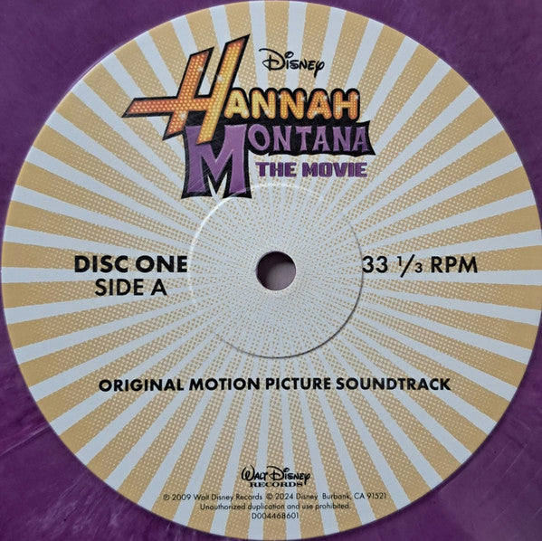 Soundtrack - Hannah Montana: The Movie Lavender Eco-Mix Coloured Vinyl 2LP (Used)