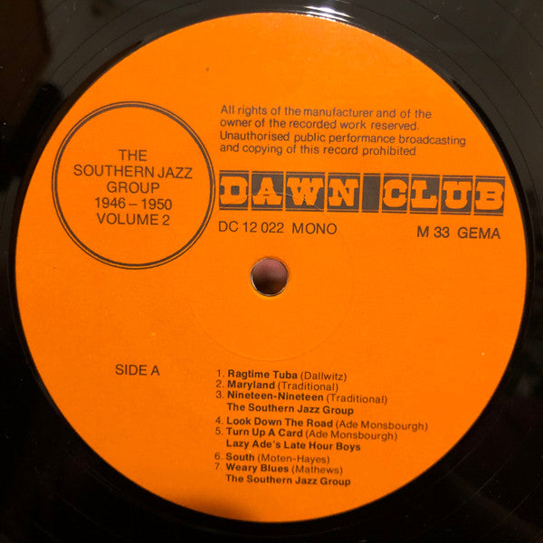 Southern Jazz Group - Jazz From Down Under - The Southern Jazz Group 1946-1950 Volume 2 Vinyl LP (Used)