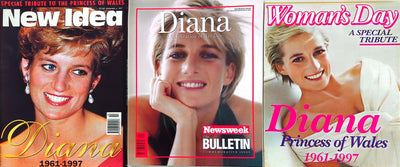 Diana Princess Of Wales - 3 x 1990s Commemorative/Tribute Magazines