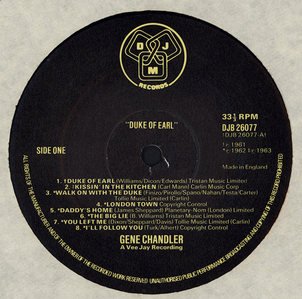 Gene Chandler - Duke Of Earl Vinyl LP (Used)