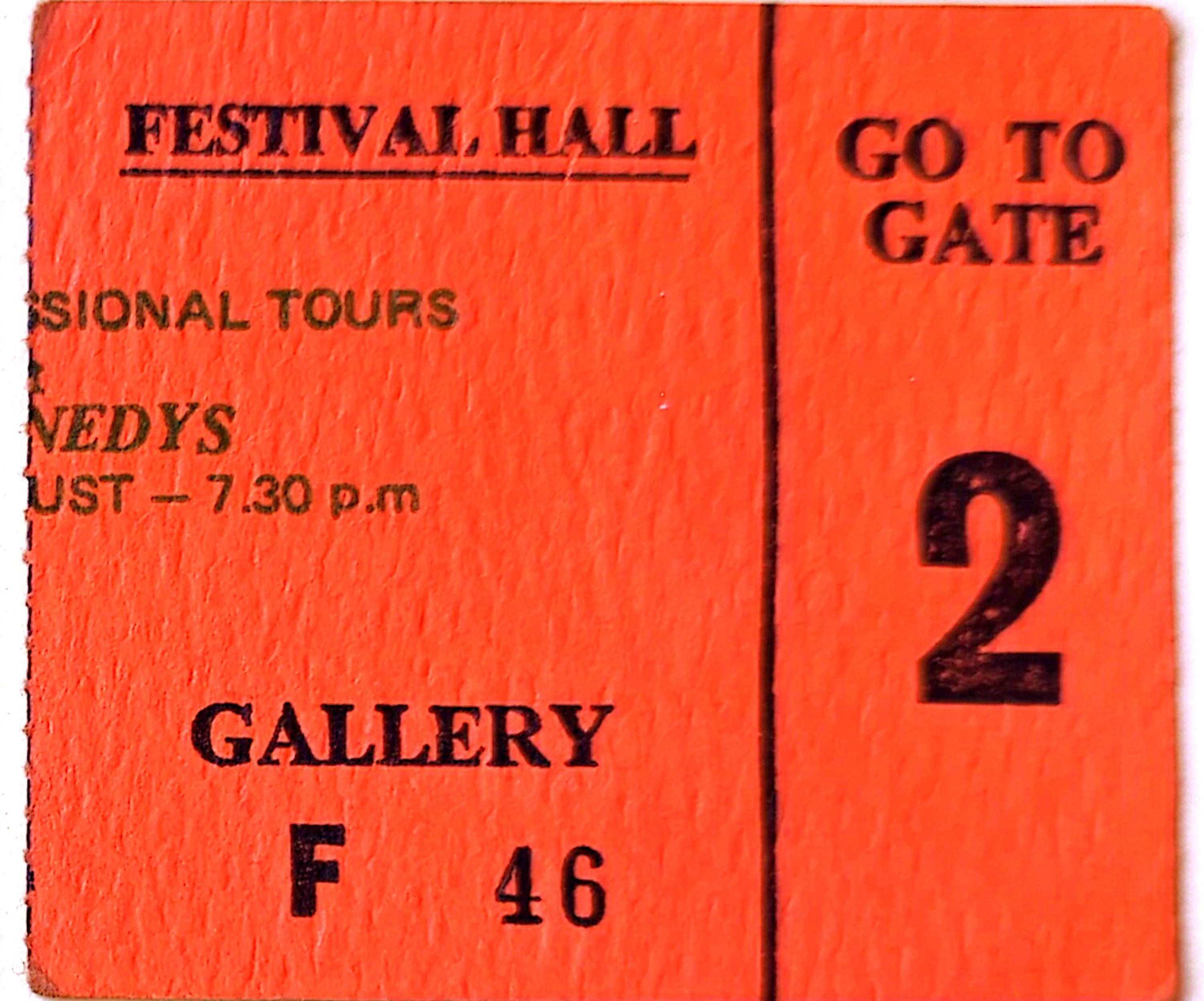 Dead Kennedys - 1984 Original Vintage Concert Ticket Seat 46