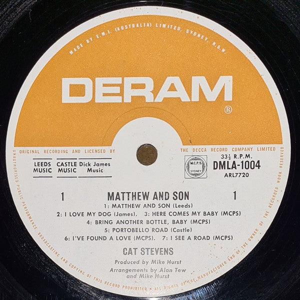 Cat Stevens - Matthew And Son Vinyl LP (Used)