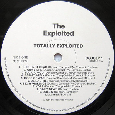 Exploited - Totally Exploited Vinyl LP (Used)