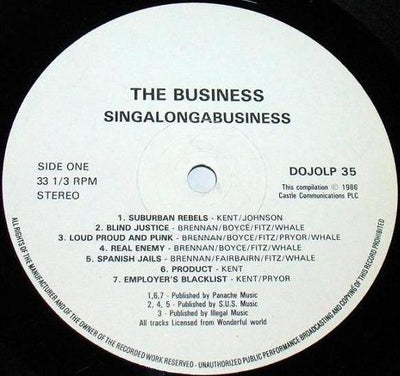 Business - Singalong A Business Vinyl LP (Used)