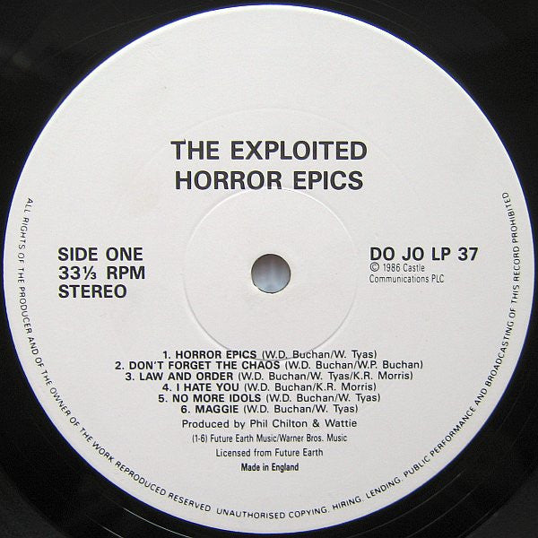 Exploited - Horror Epics Vinyl LP (Used)
