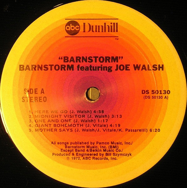 Joe Walsh - Barnstorm Reissue Vinyl LP (Used)
