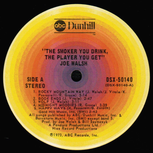 Joe Walsh - The Smoker You Drink, The Player You Get Reissue Vinyl LP (Used)