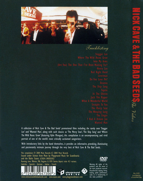 Nick Cave & The Bad Seeds – The Videos DVD