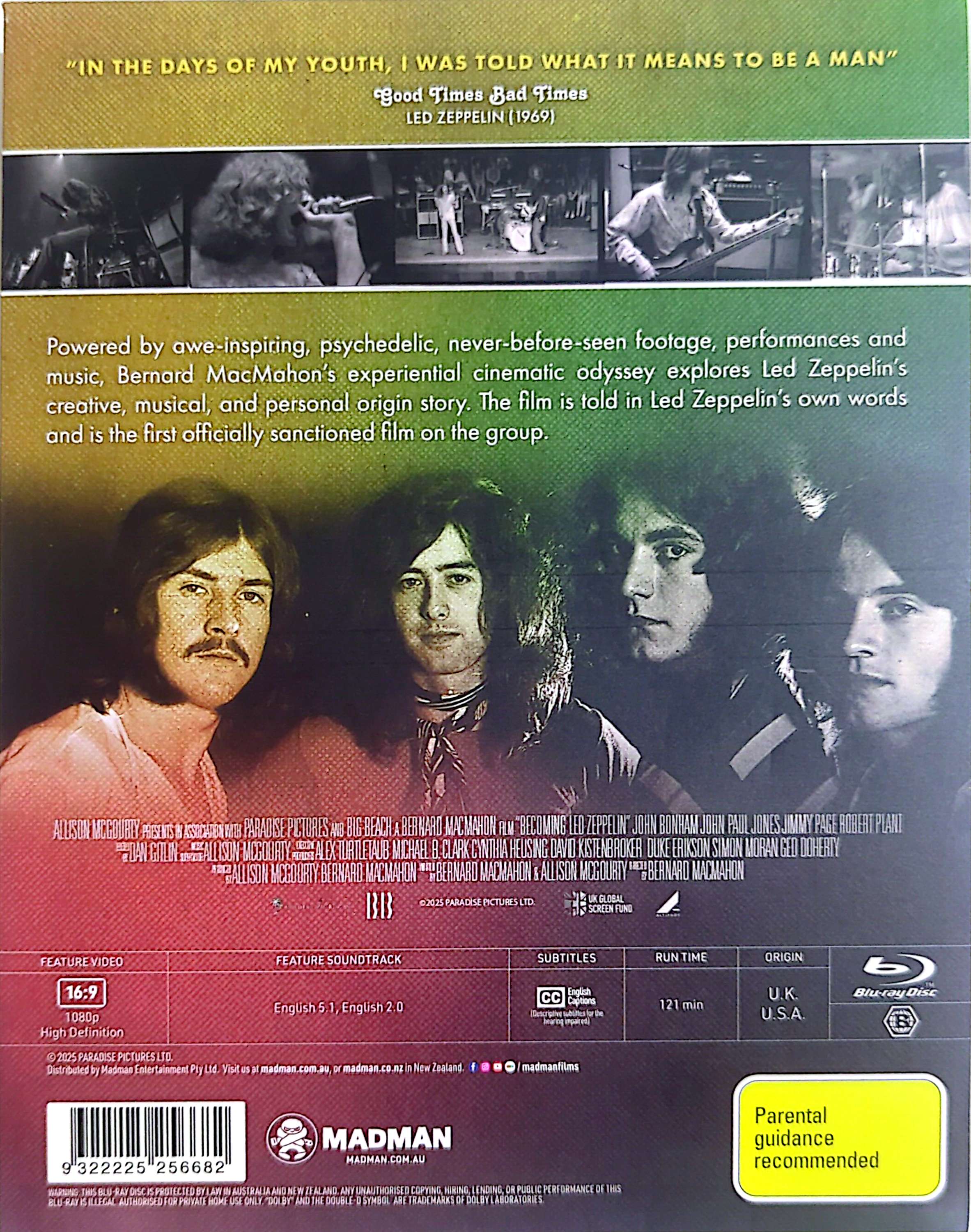 Led Zeppelin - Becoming Led Zeppelin Blu-Ray