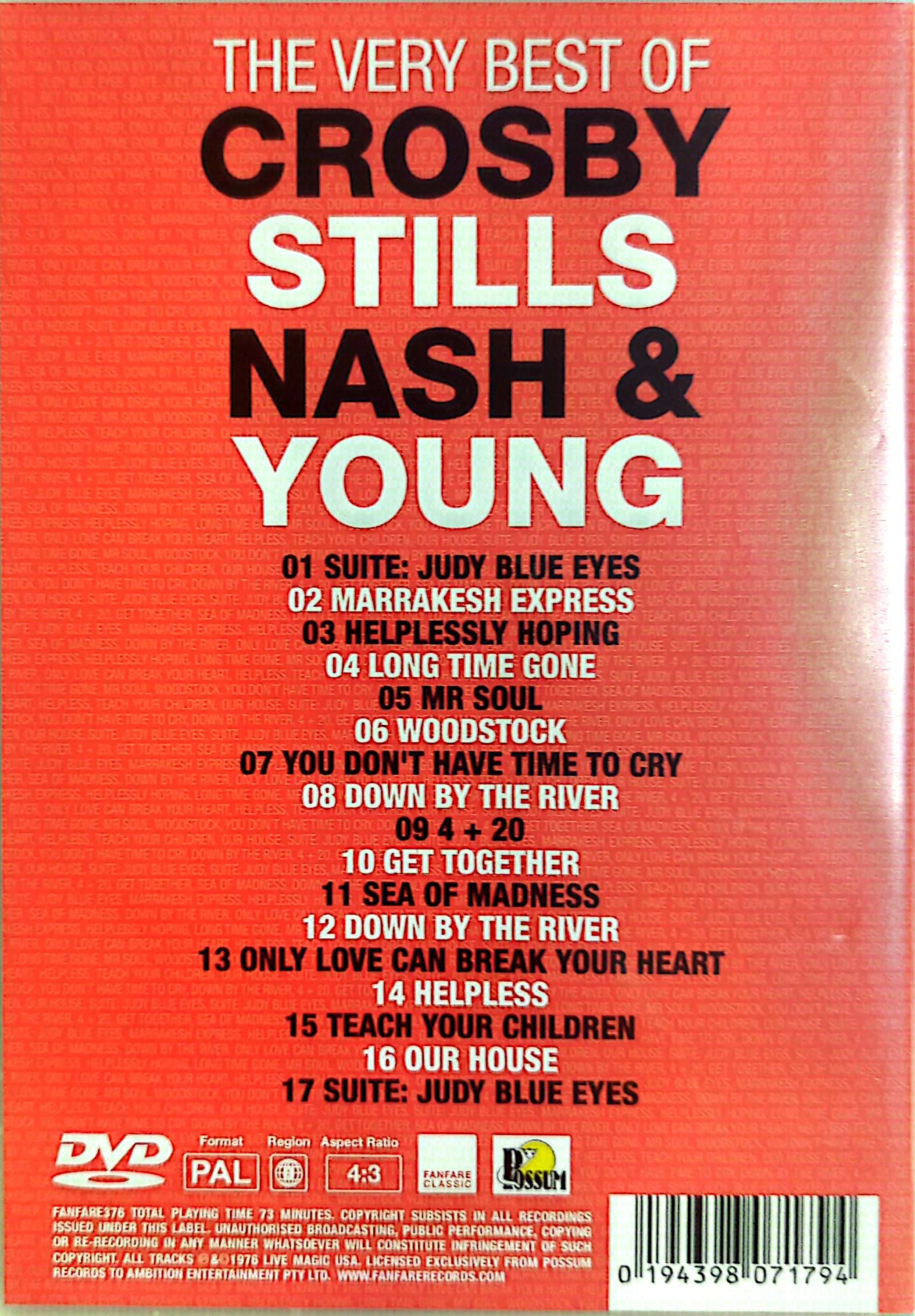 Crosby, Stills, Nash & Young - The Very Best Of DVD