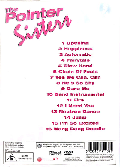 Pointer Sisters - Live in Concert DVD