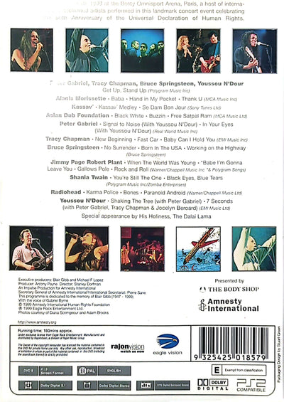Various Artists - The Paris Concert for Amnesty International DVD