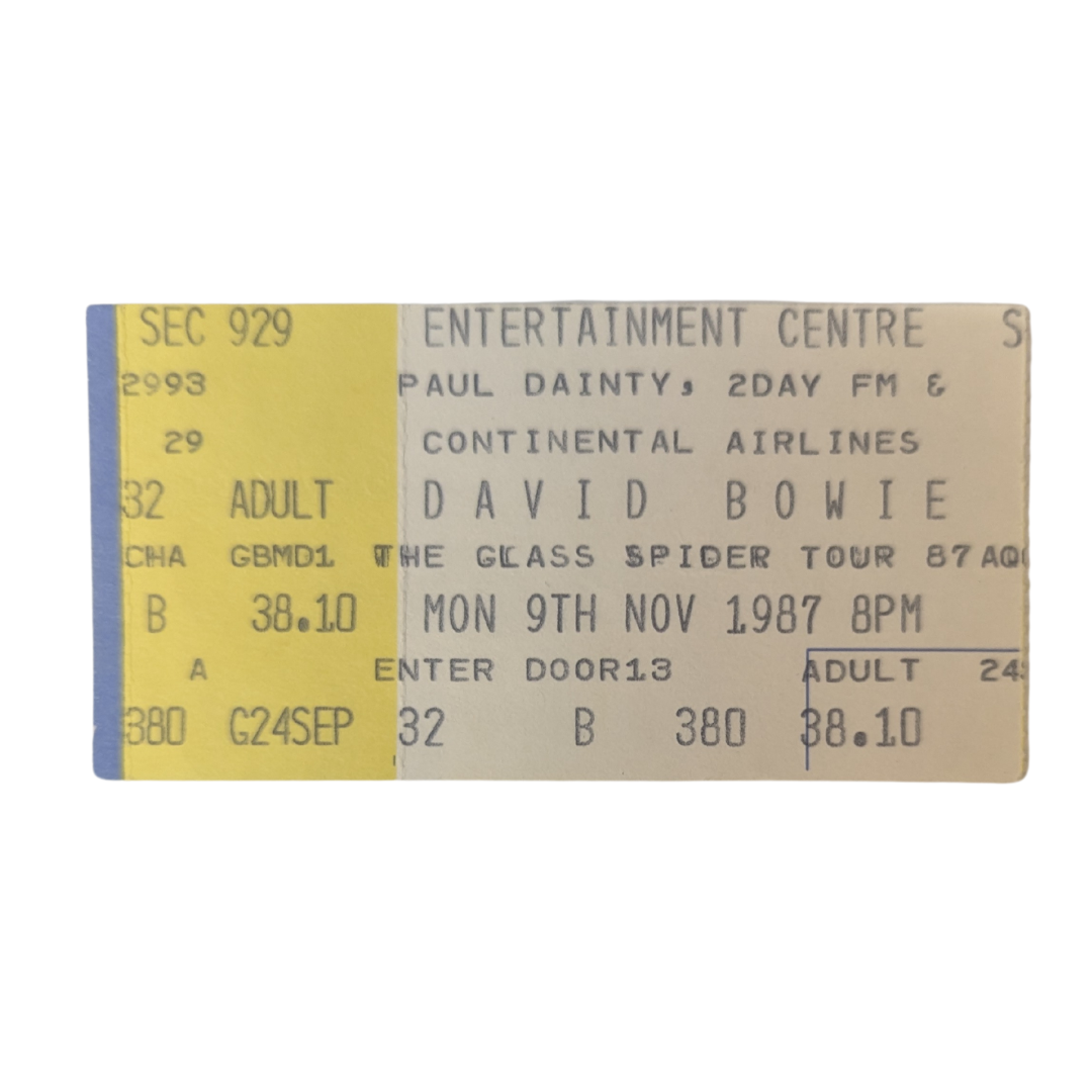 David Bowie - Glass Spider Tour 1987 Original Vintage Concert Ticket