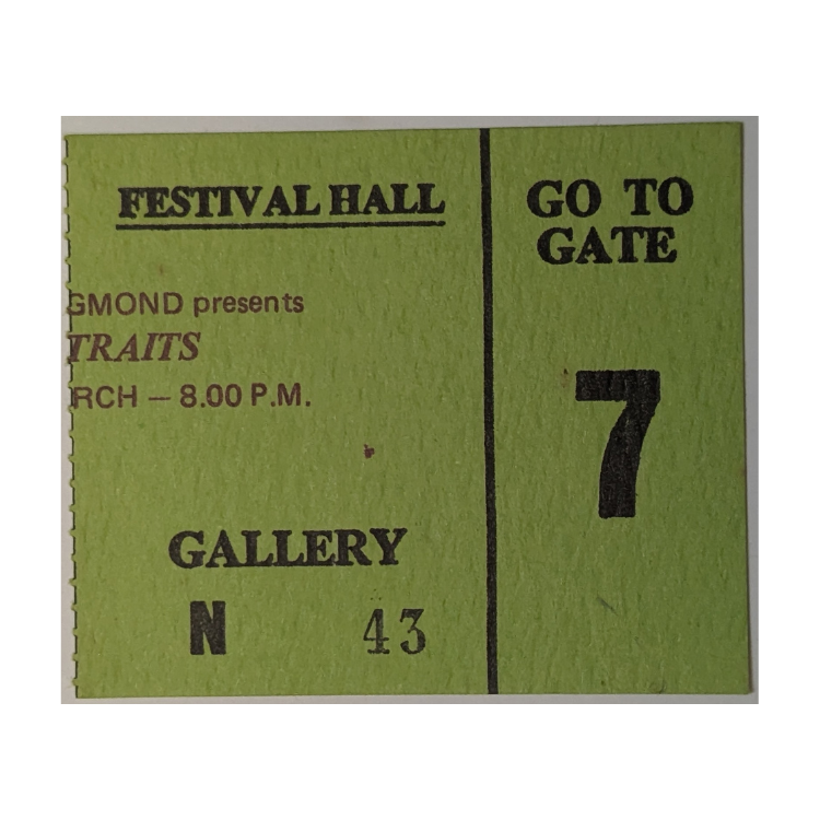 Dire Straits - Love Over Gold tour 1983 Original Vintage Concert Ticket